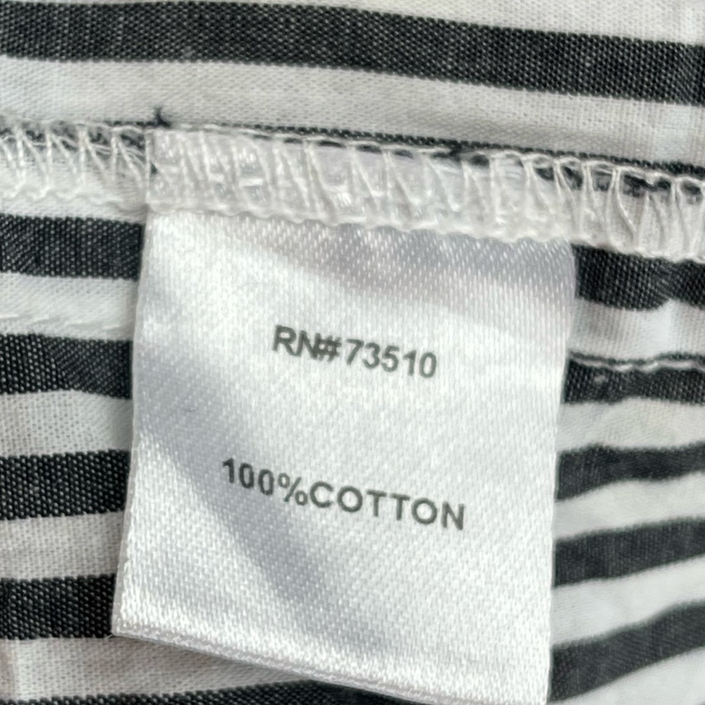 Uncle Frank size XS gray and white striped shift dress with yellow design - Picture 6 of 6